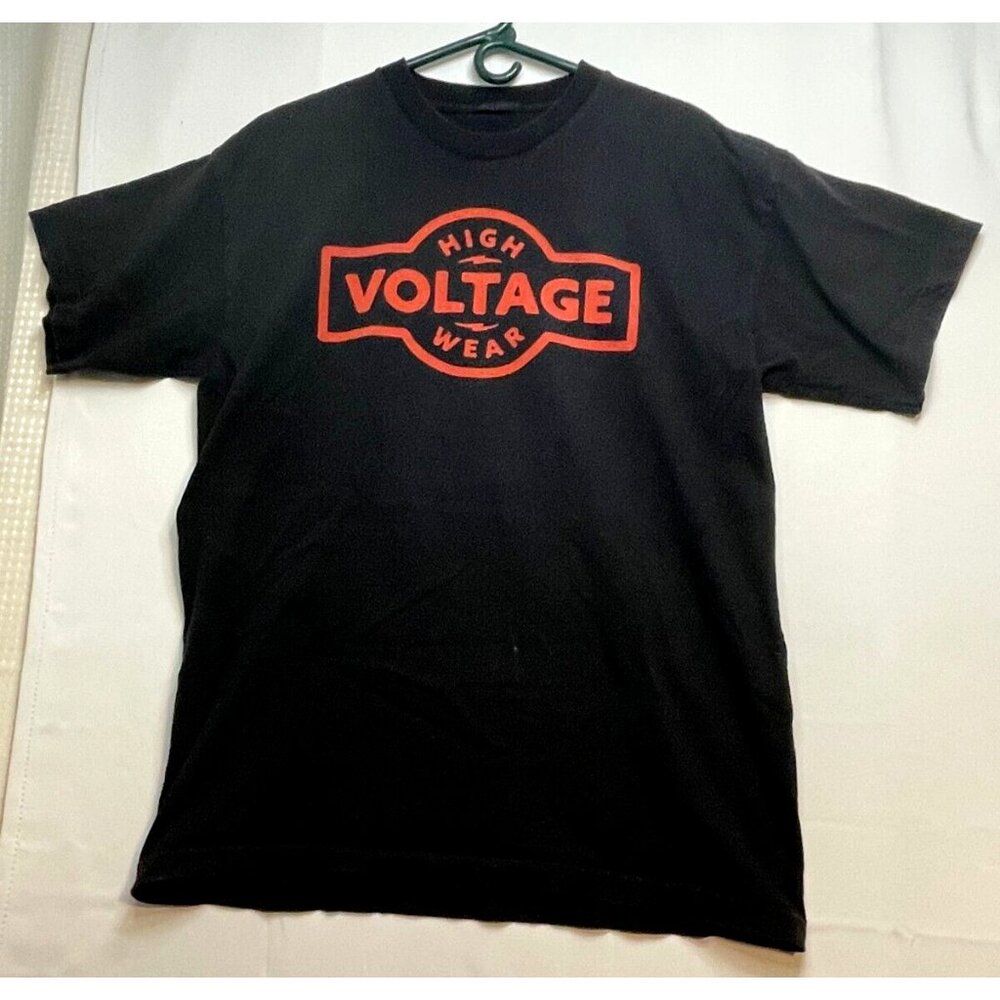 High Voltage Wear shirt mens XL short sleeve Union Made USA set of 2 Bayside - Picture 2 of 16